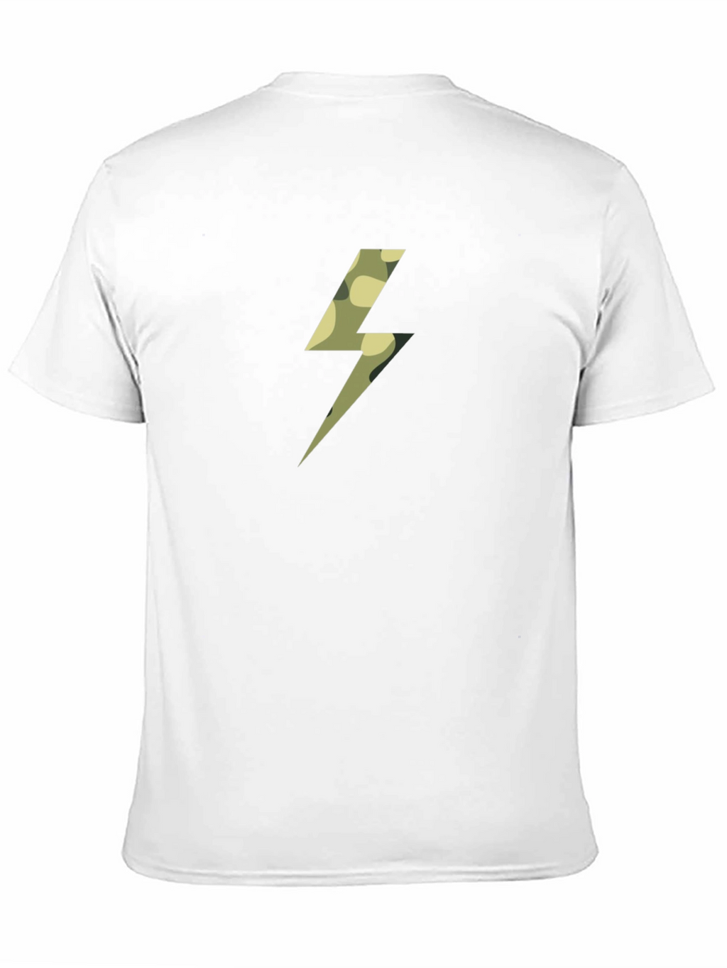 Camo Bolt Black T-Shirt - Striking Graphic Tee