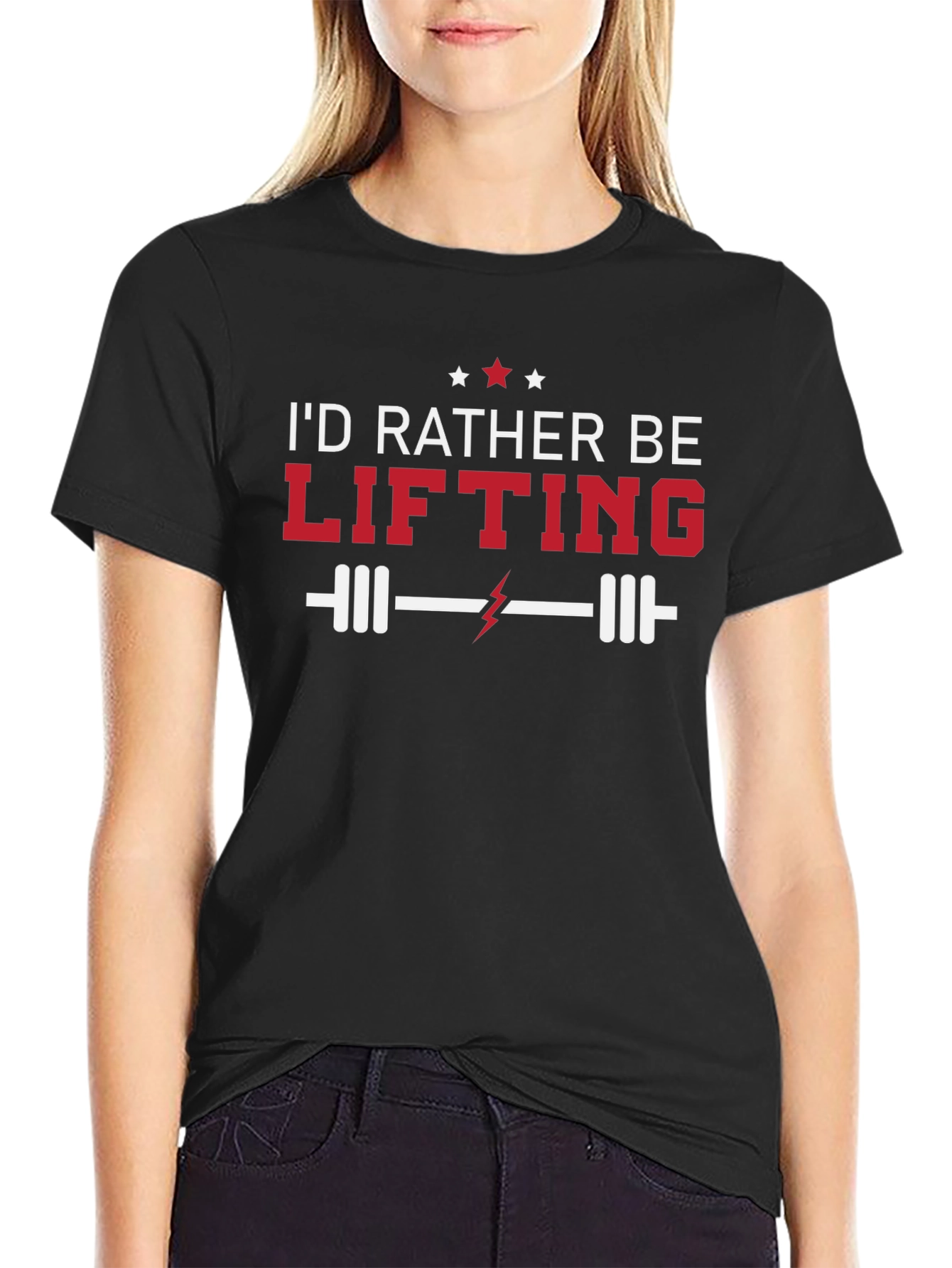Id Rather Be Lifting Graphic Tee