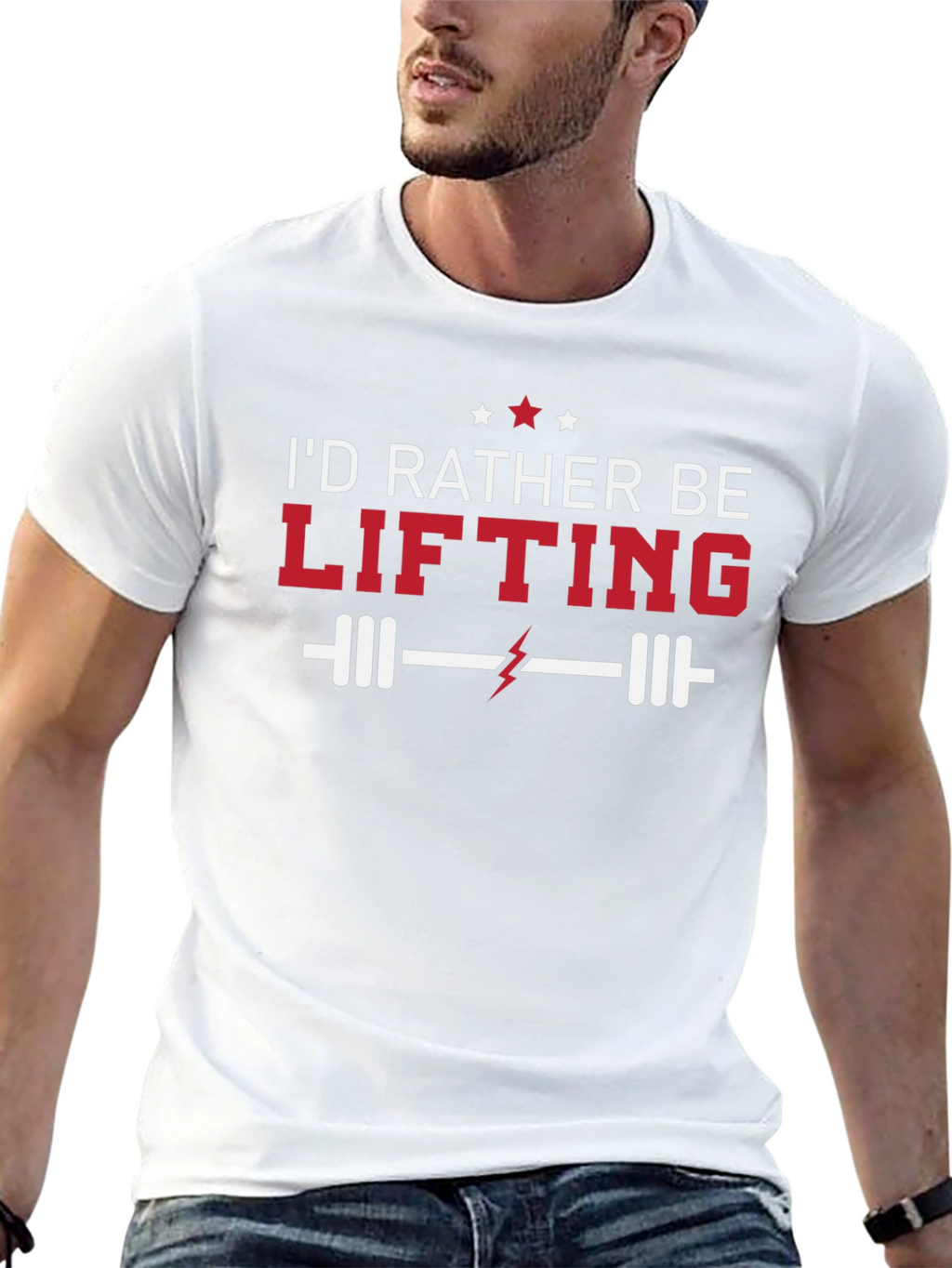 Id Rather Be Lifting Graphic Tee