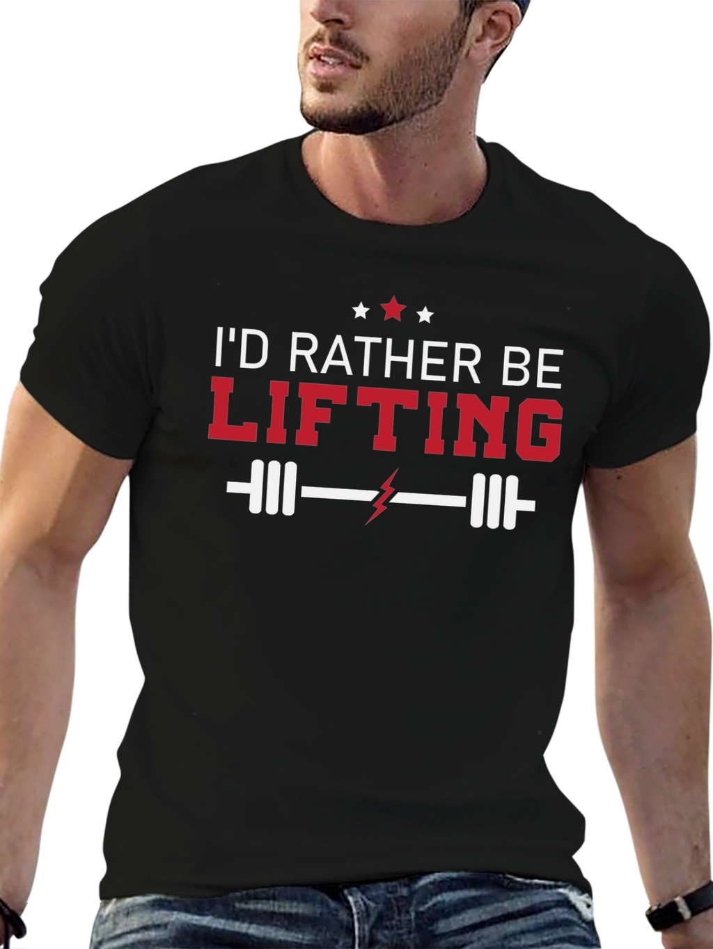 Id Rather Be Lifting Graphic Tee