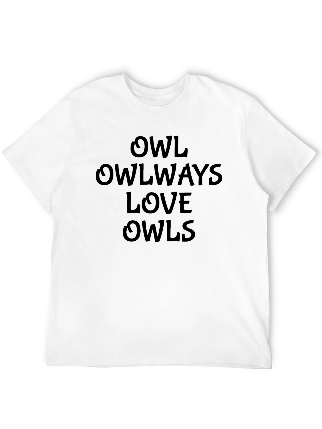 Owl Always Love Owls Graphic Black T-Shirt