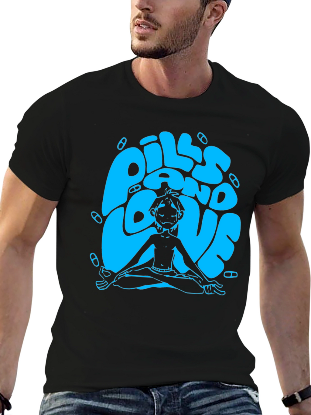 Pills and Love Graphic Tee - Relaxed Fit