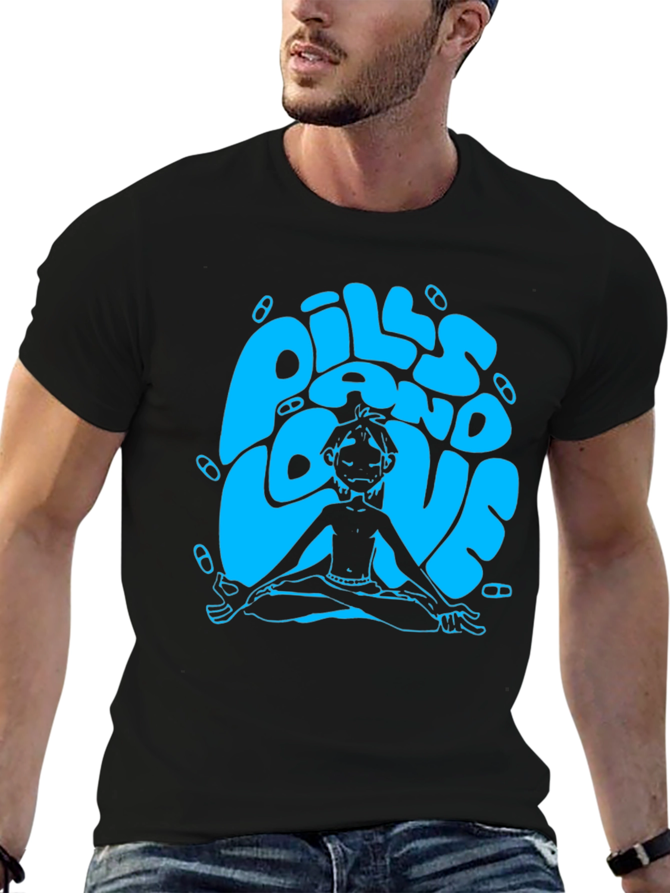 Pills and Love Graphic Tee - Relaxed Fit