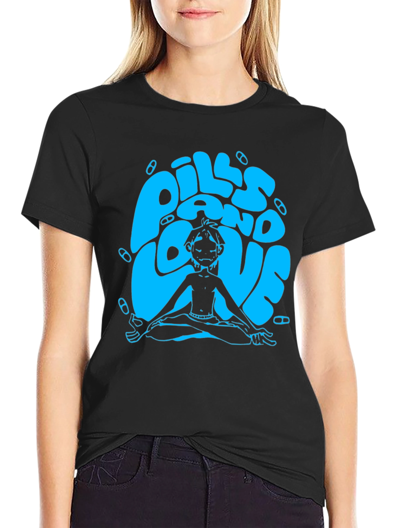 Pills and Love Graphic Tee - Relaxed Fit