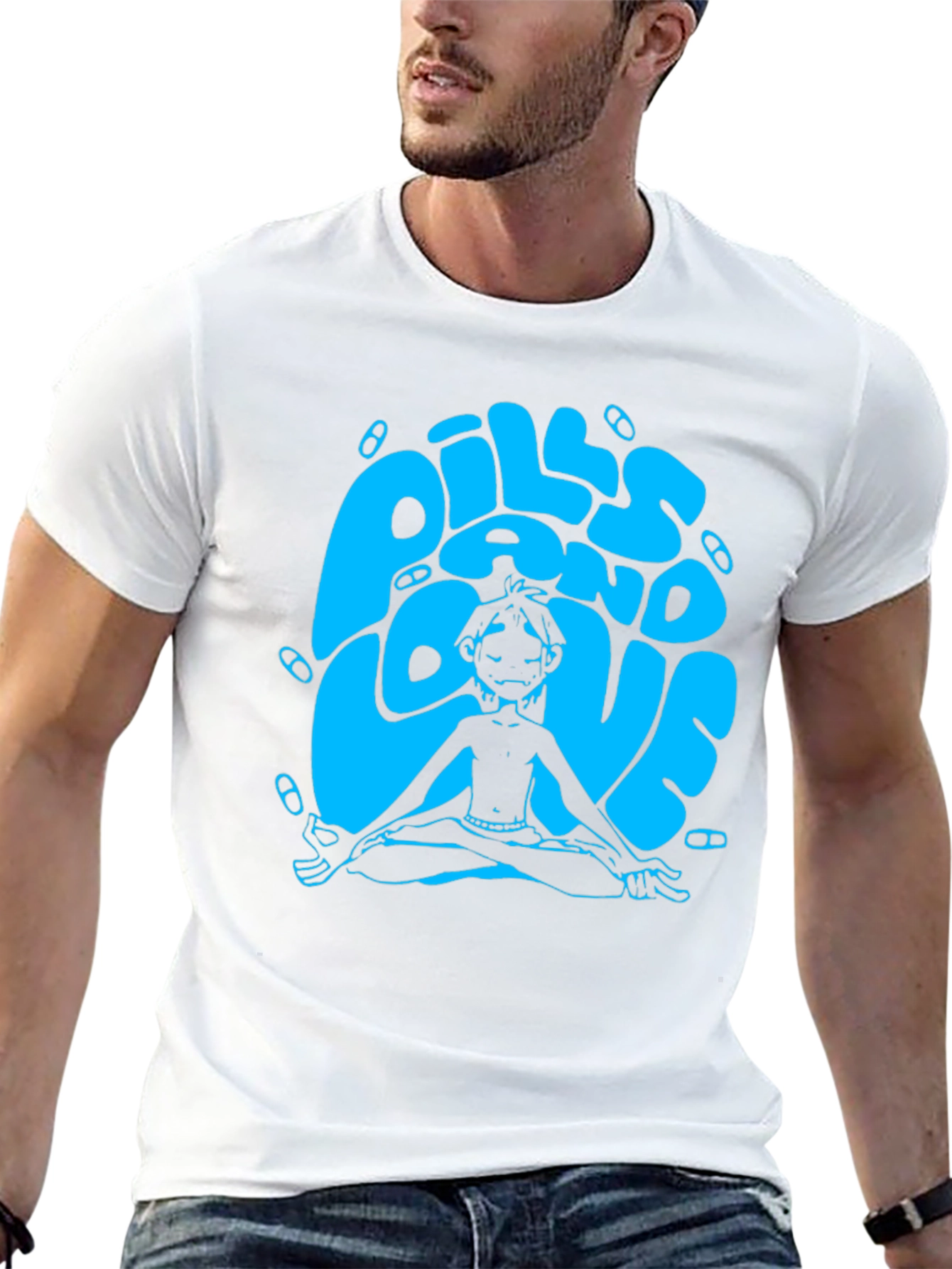 Pills and Love Graphic Tee - Relaxed Fit