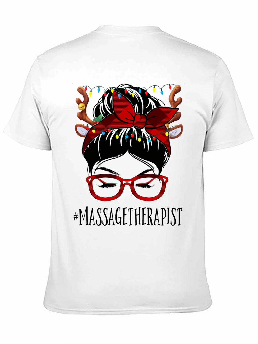 Massage Therapist Reindeer Christmas T-Shirt