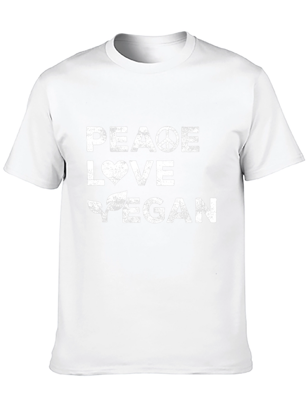 Peace Love Vegan T-Shirt - Unisex Black Tee