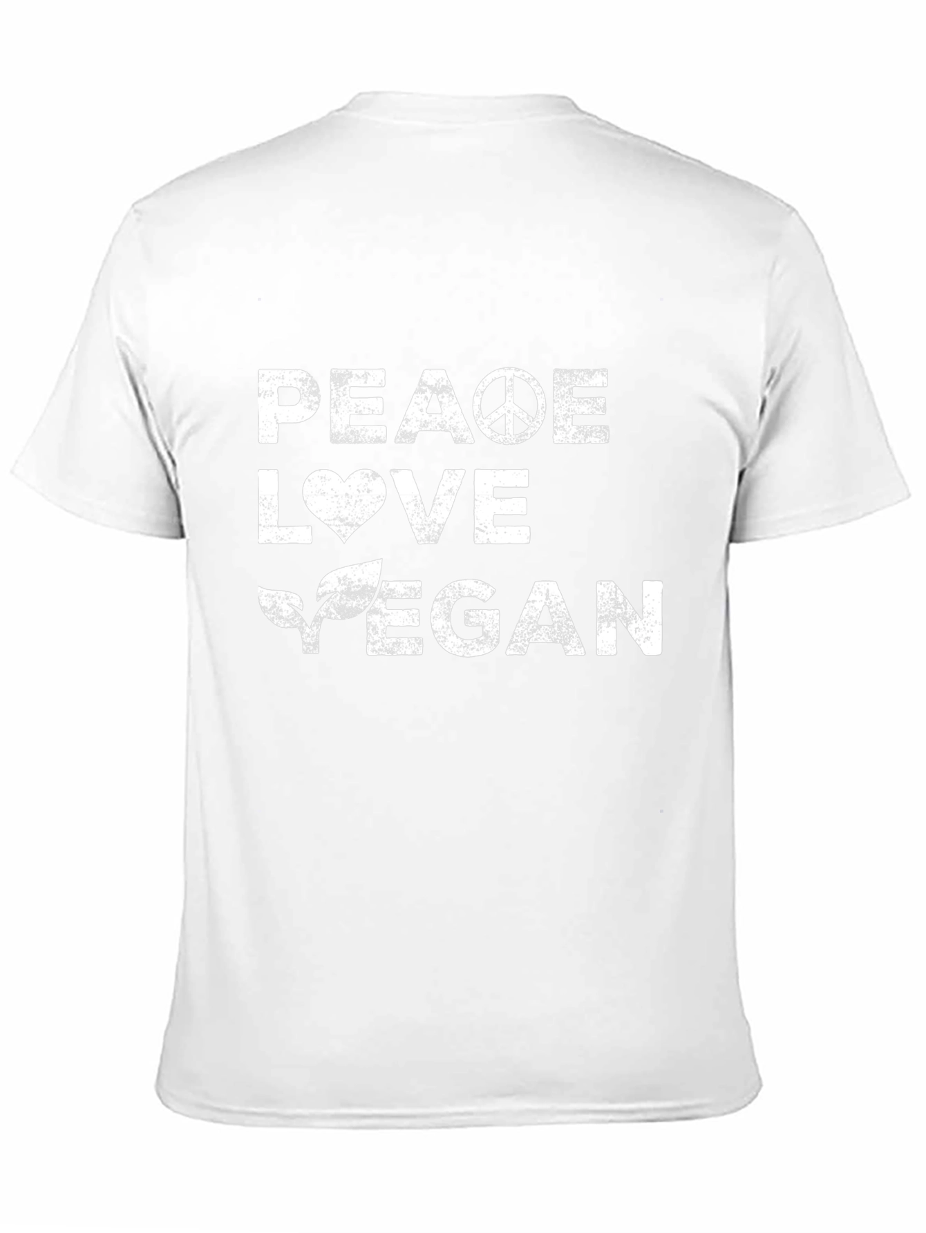 Peace Love Vegan T-Shirt - Unisex Black Tee