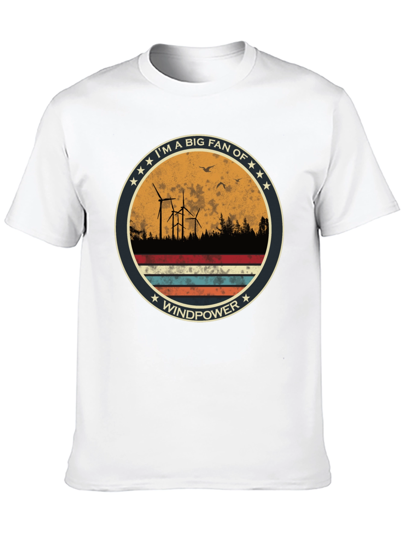 Windpower T-Shirt - Im a Big Fan Windmill Graphic Tee