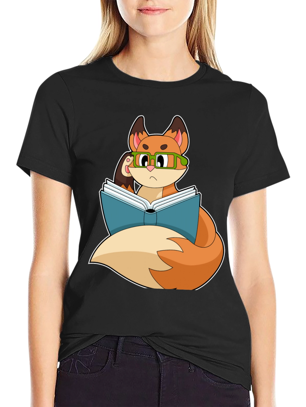 Bookish Fox T-Shirt - Smart & Stylish
