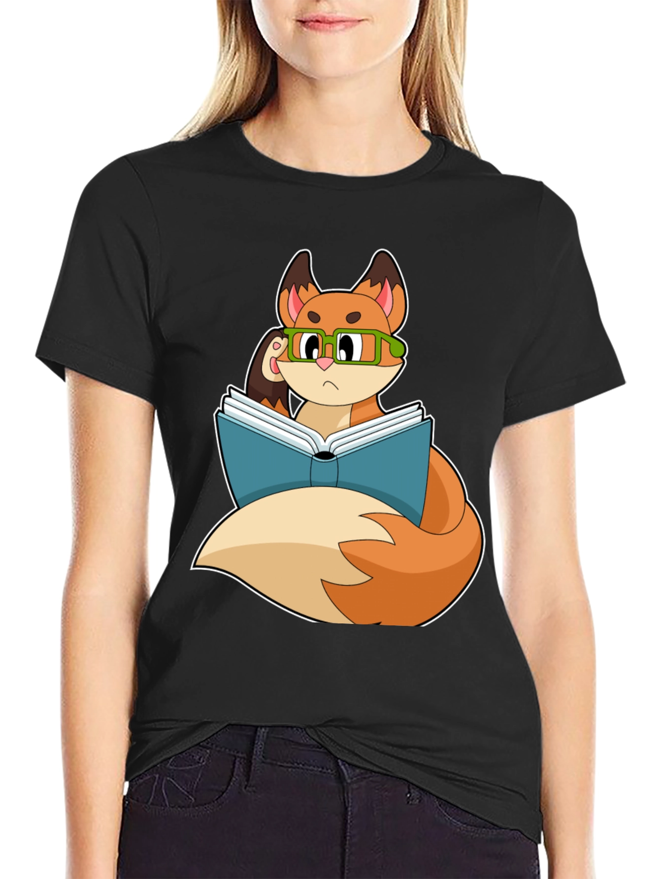 Bookish Fox T-Shirt - Smart & Stylish