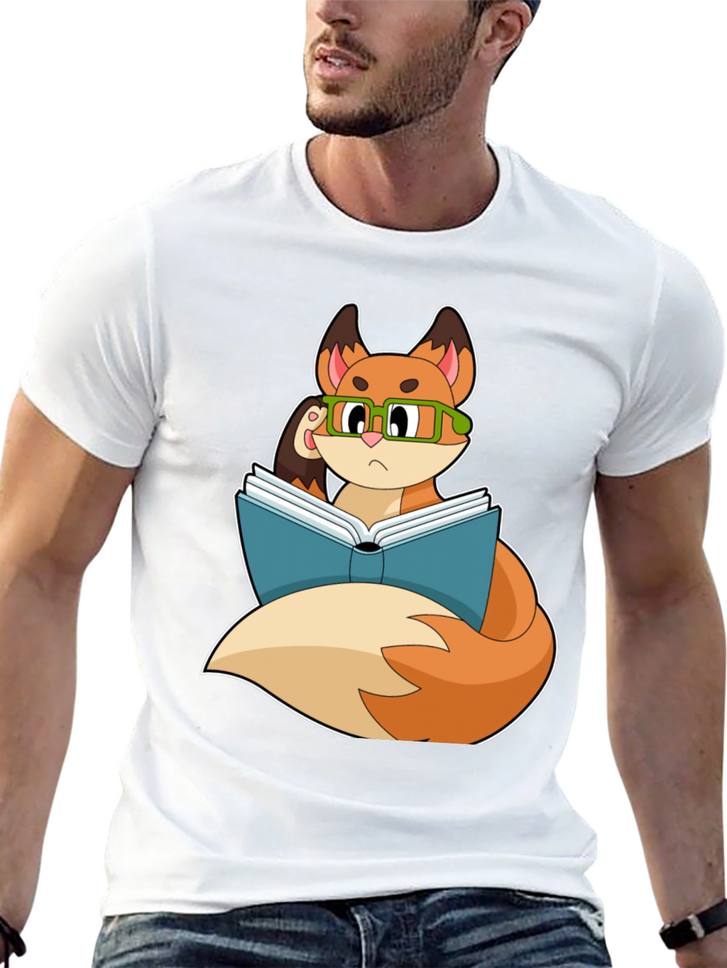 Bookish Fox T-Shirt - Smart & Stylish