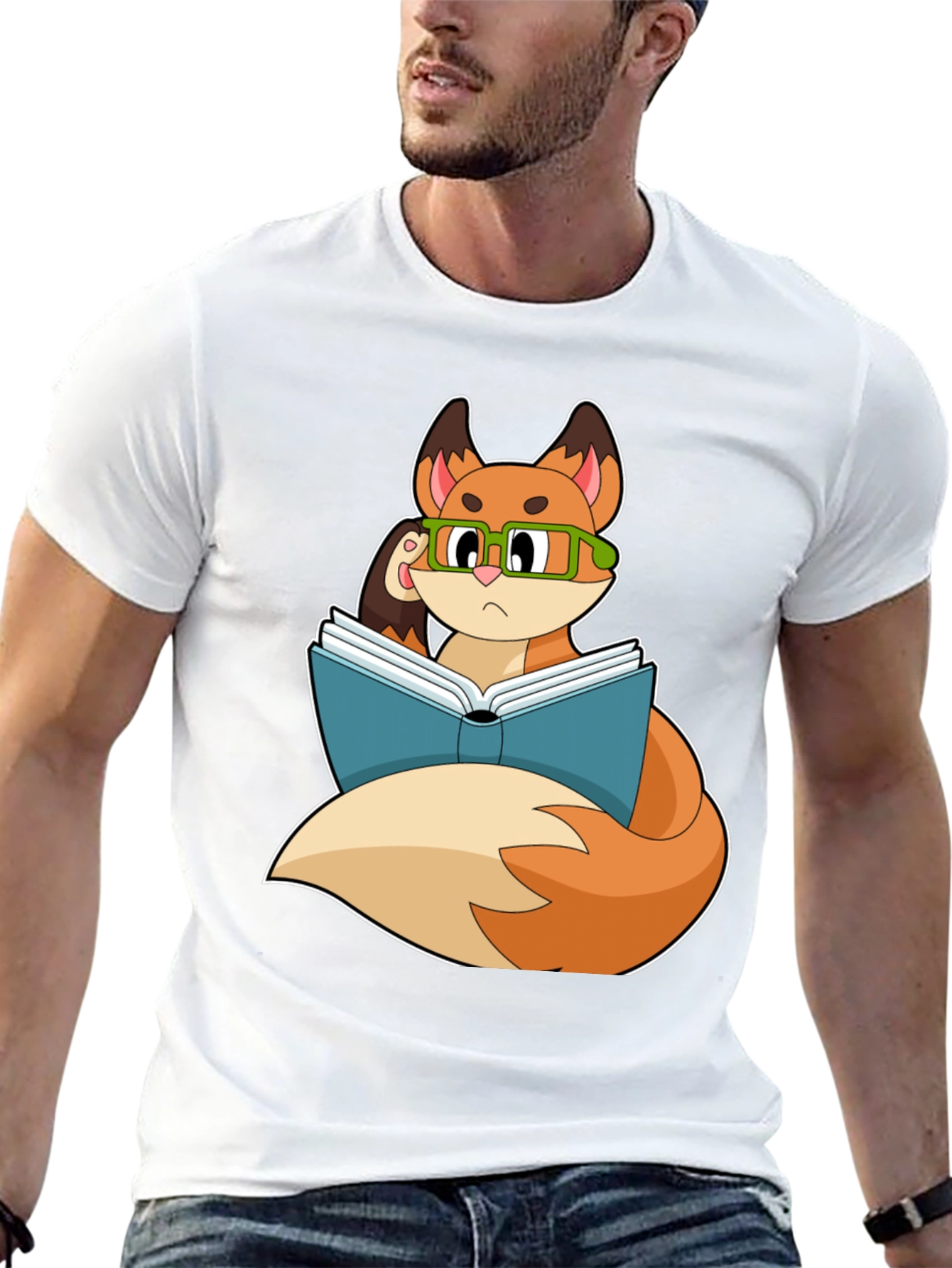Bookish Fox T-Shirt - Smart & Stylish