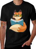 Bookish Fox T-Shirt - Smart & Stylish