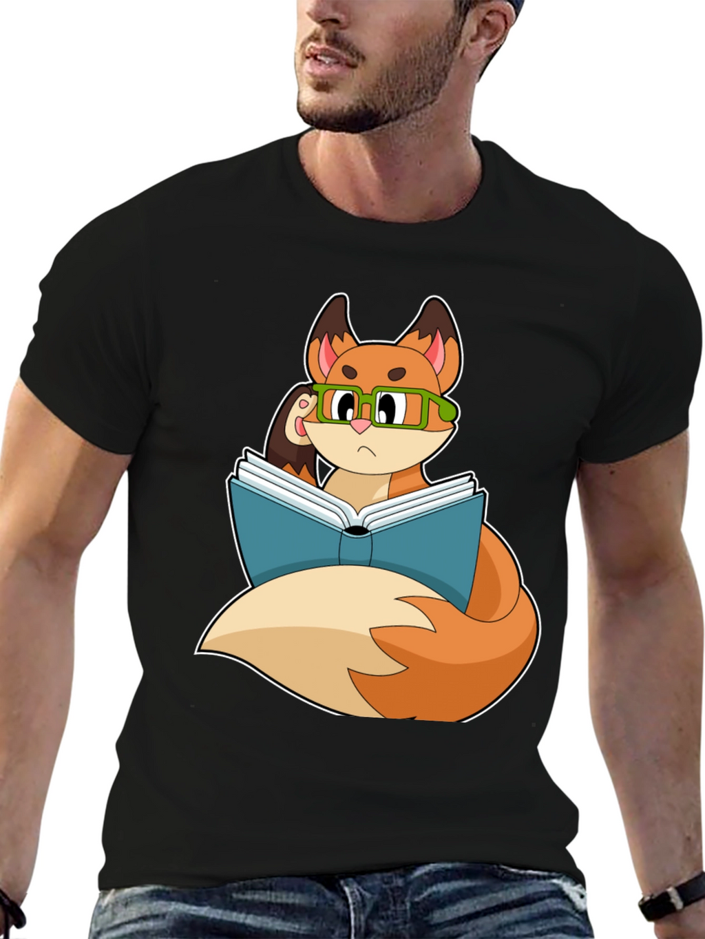 Bookish Fox T-Shirt - Smart & Stylish