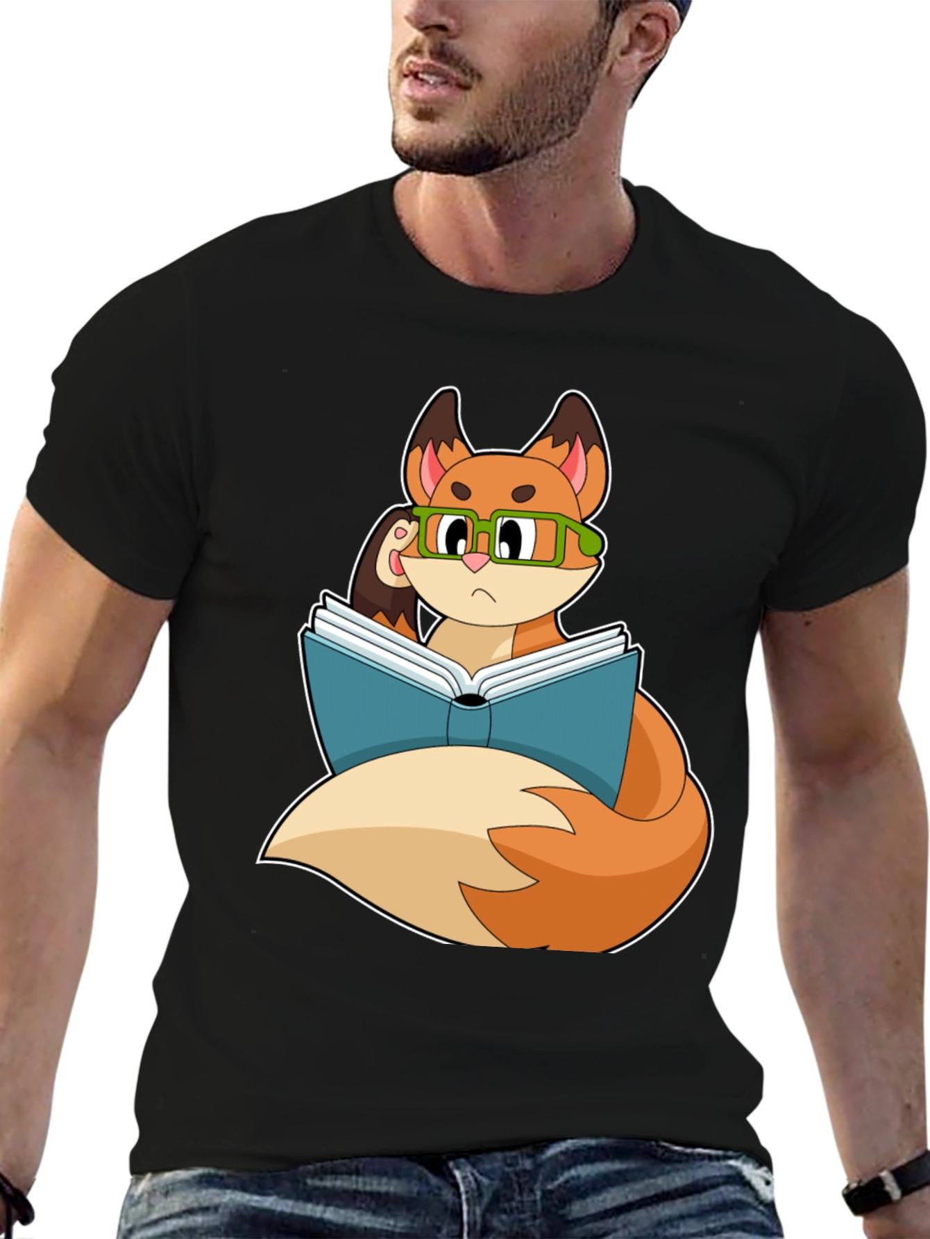 Bookish Fox T-Shirt - Smart & Stylish