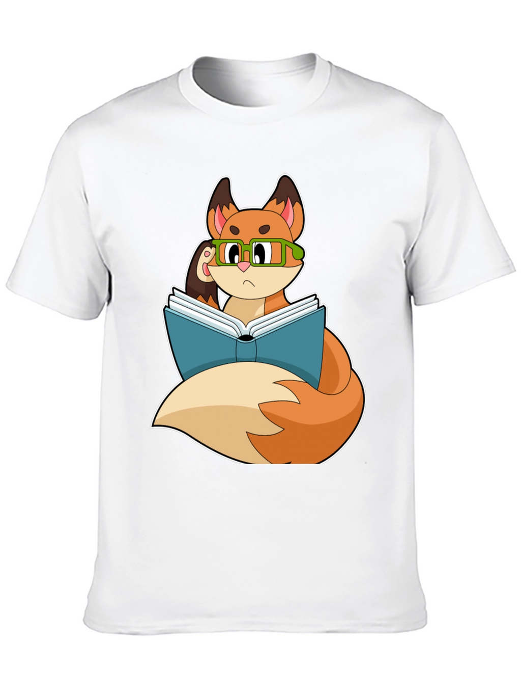Bookish Fox T-Shirt - Smart & Stylish