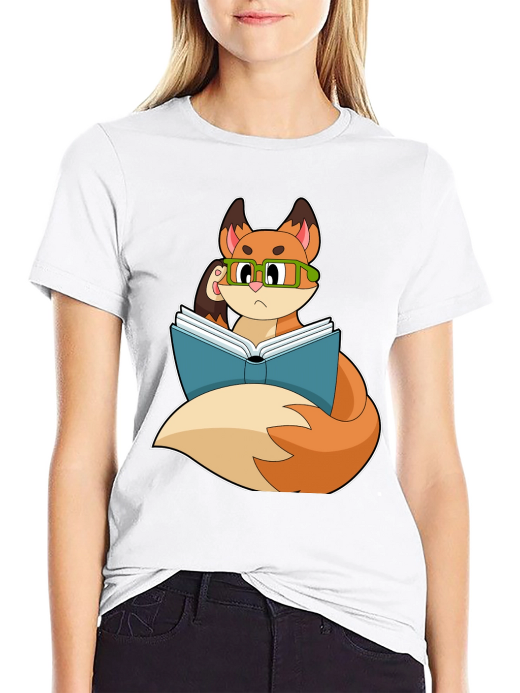 Bookish Fox T-Shirt - Smart & Stylish