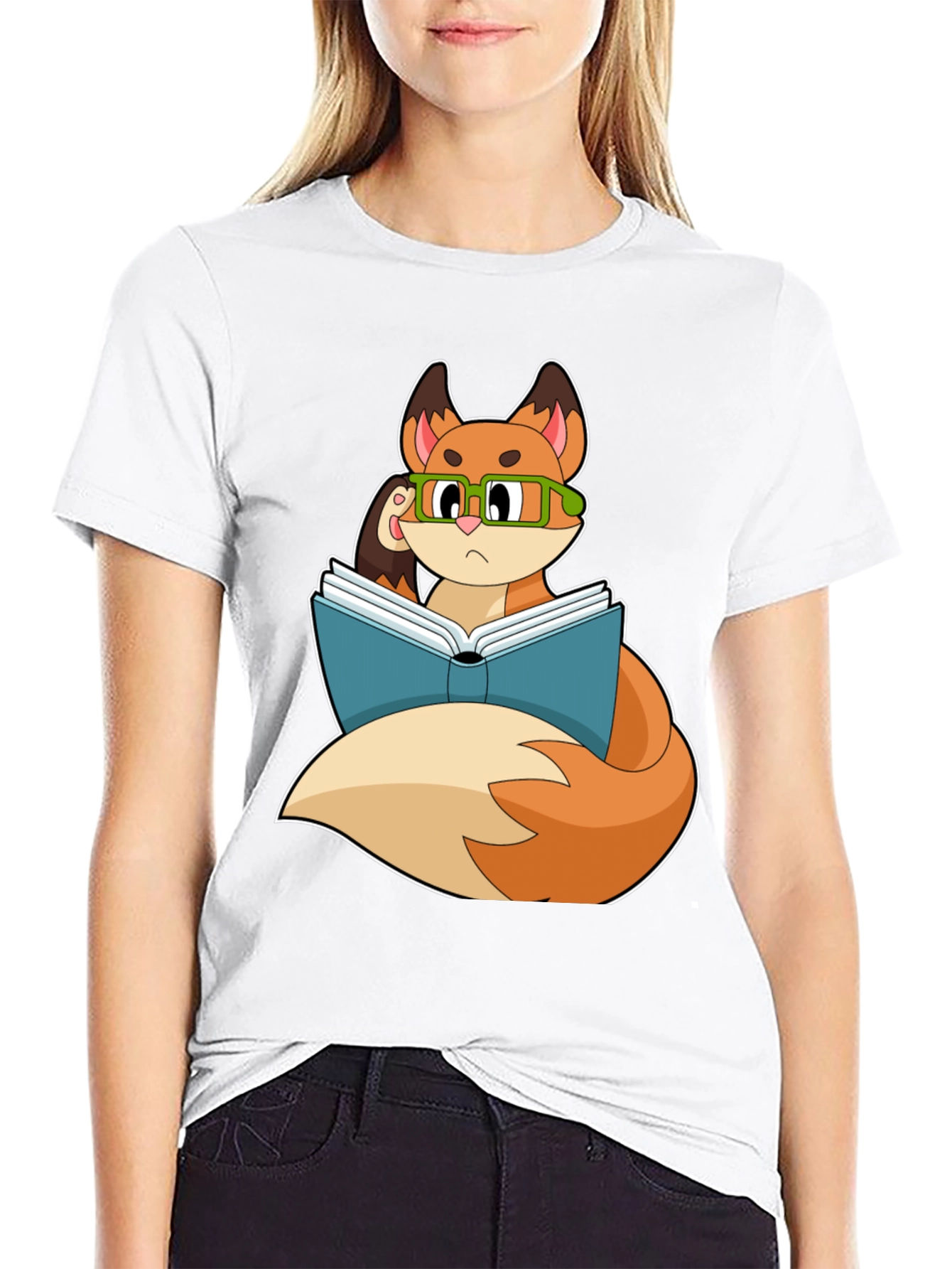 Bookish Fox T-Shirt - Smart & Stylish