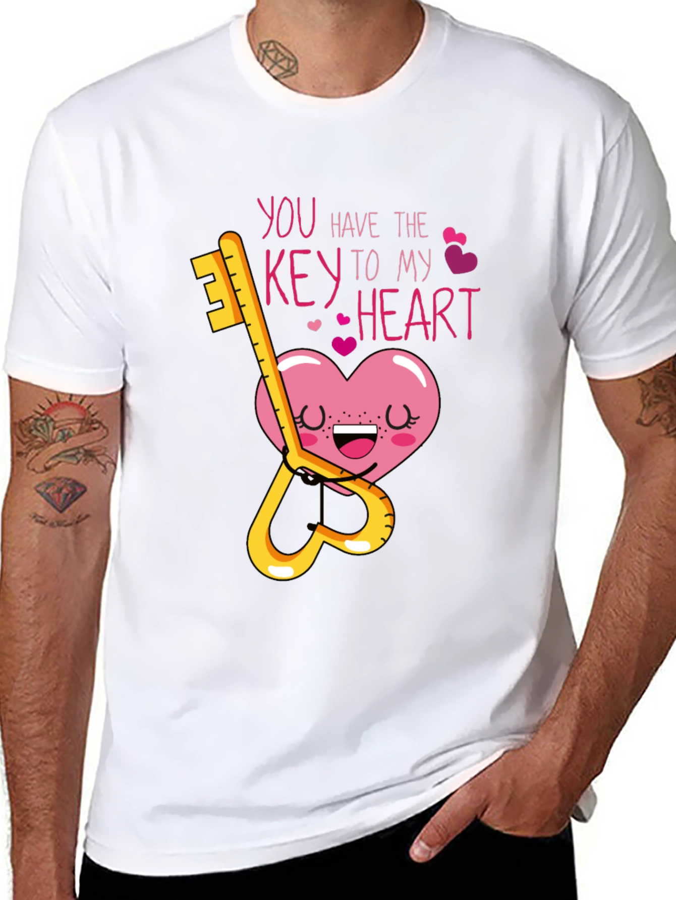 Key to My Heart Graphic Tee - Cute Valentines Day Shirt