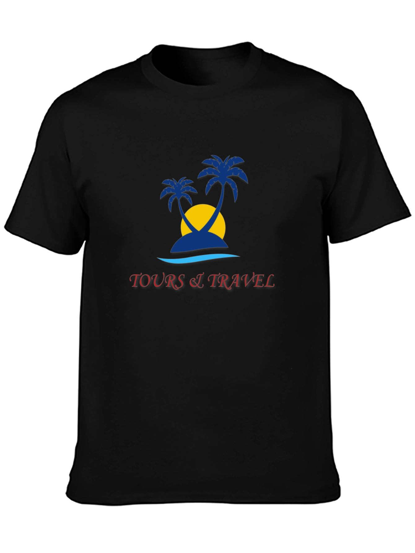 Tropical Island Tours Black T-Shirt