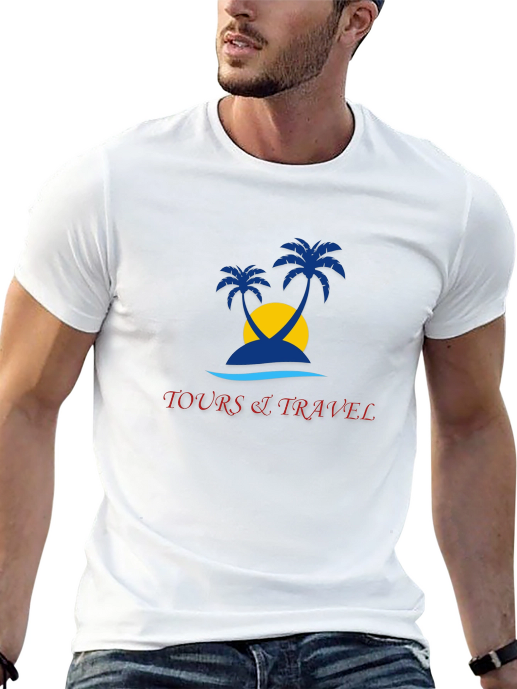 Tropical Island Tours Black T-Shirt