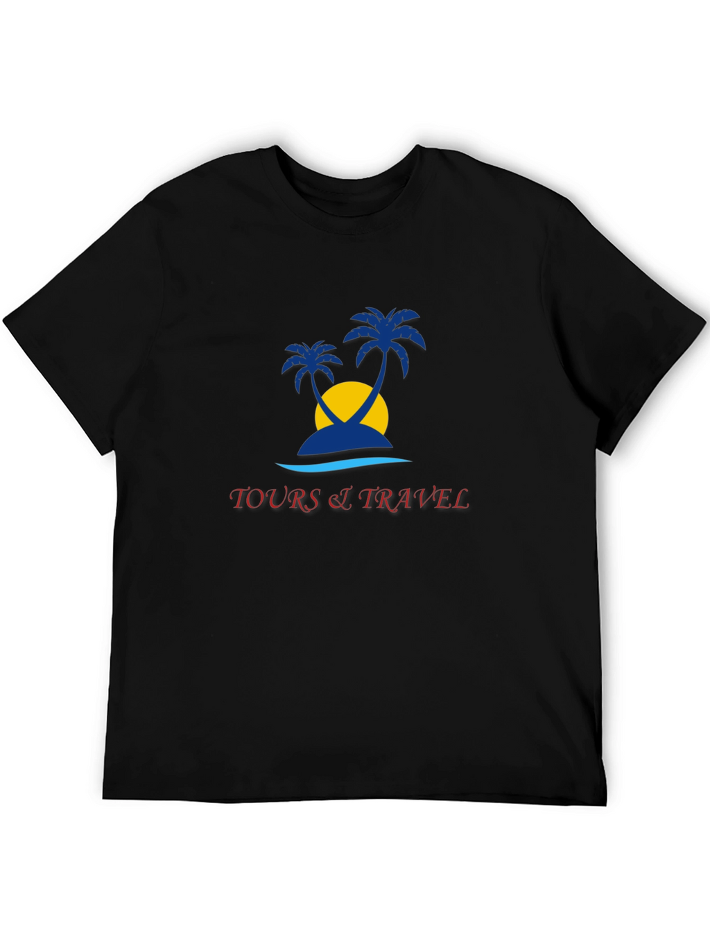Tropical Island Tours Black T-Shirt