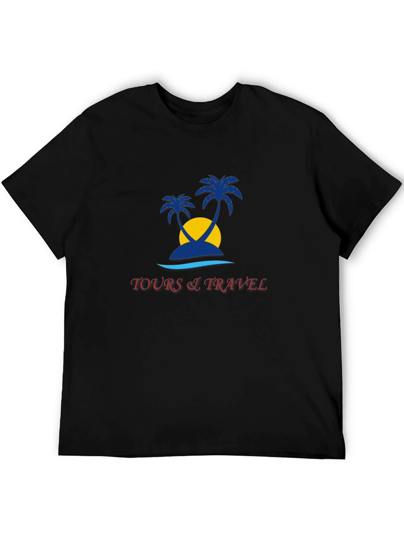 Tropical Island Tours Black T-Shirt