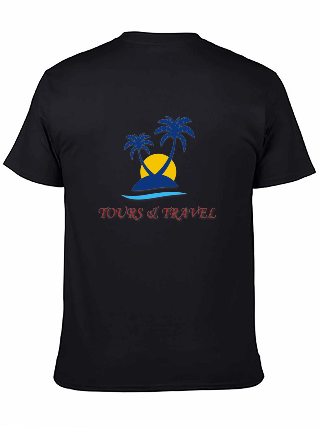Tropical Island Tours Black T-Shirt