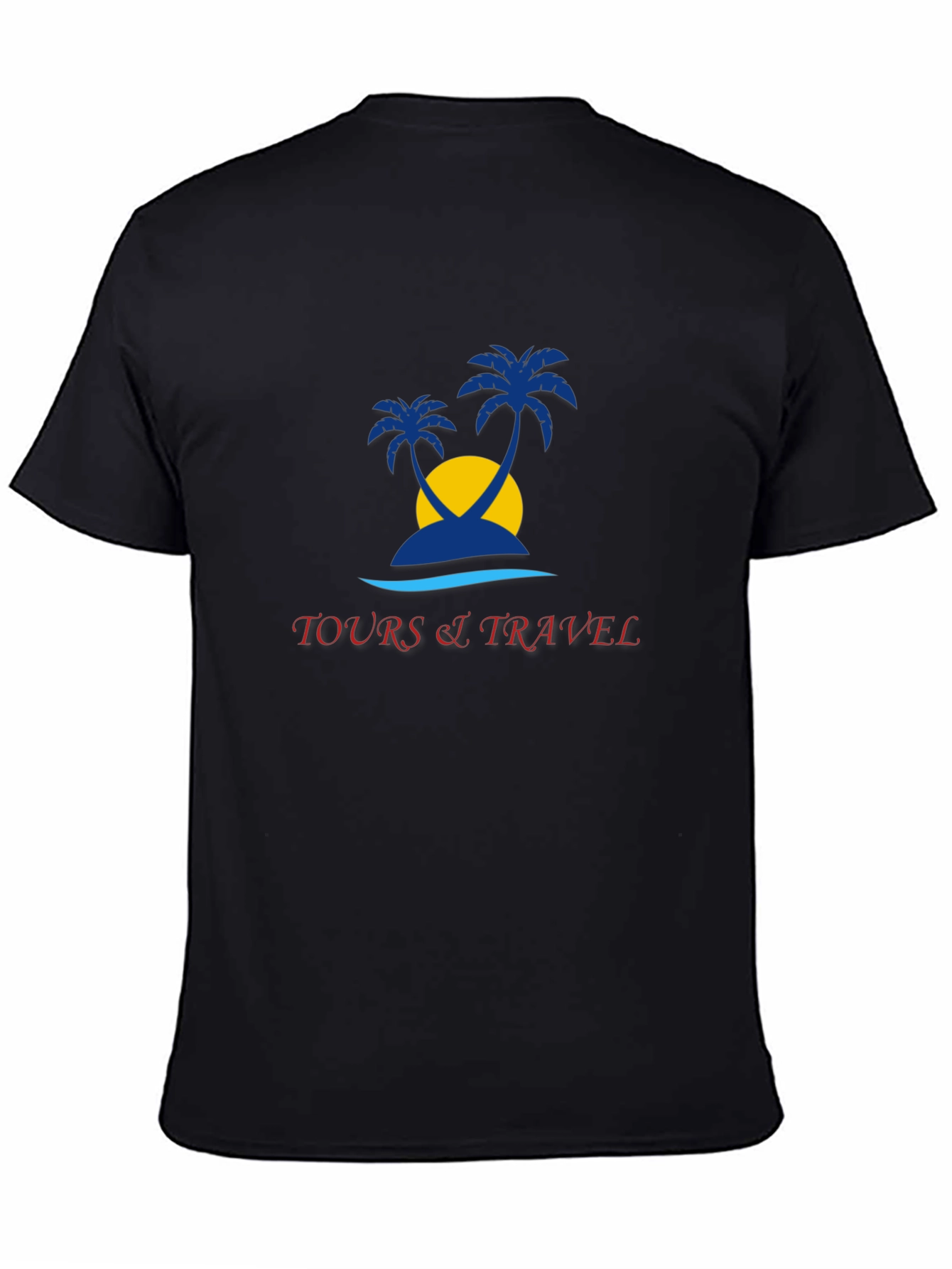 Tropical Island Tours Black T-Shirt