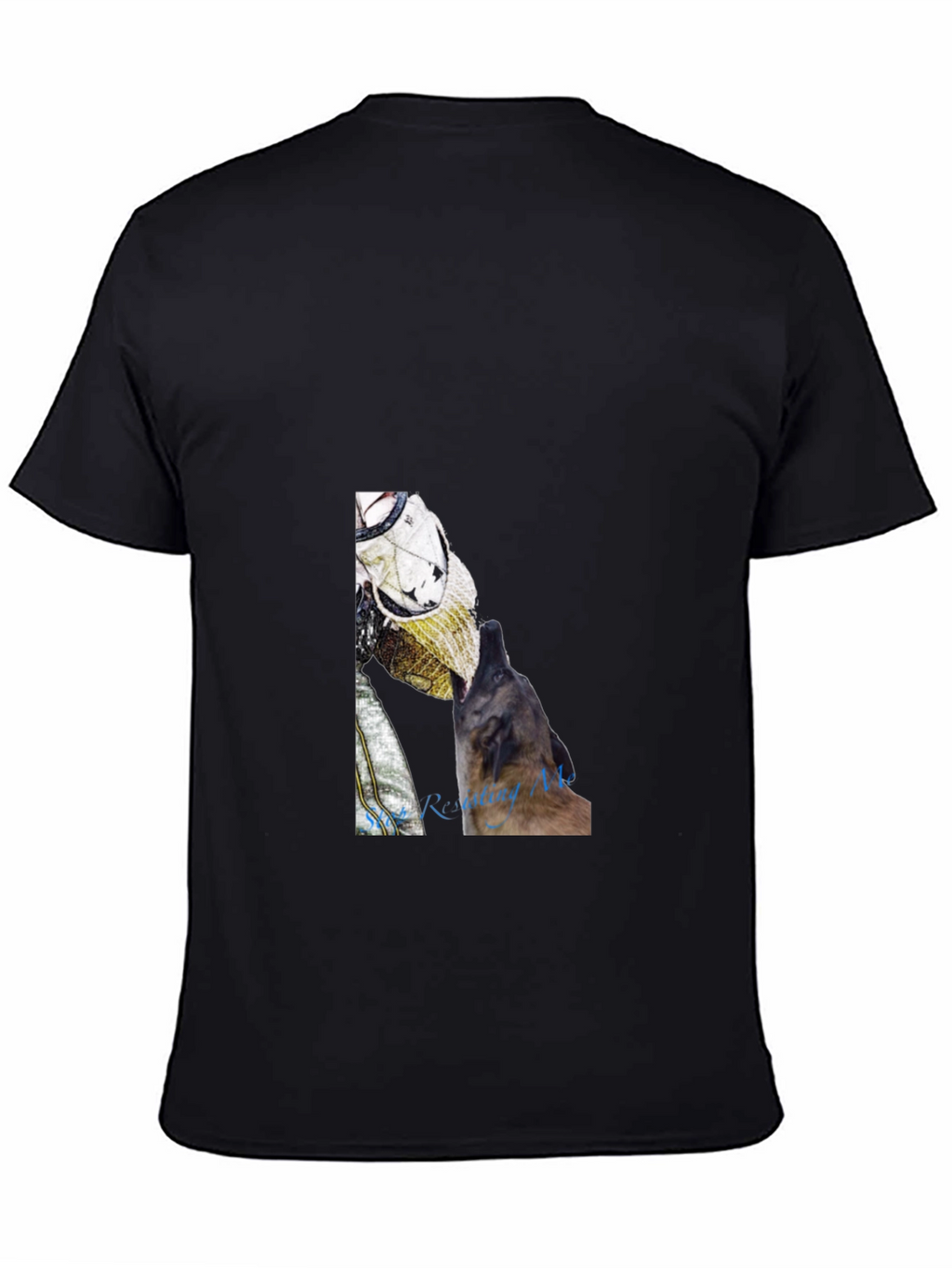 Astronaut Dog Graphic Tee - Black