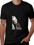 Astronaut Dog Graphic Tee - Black