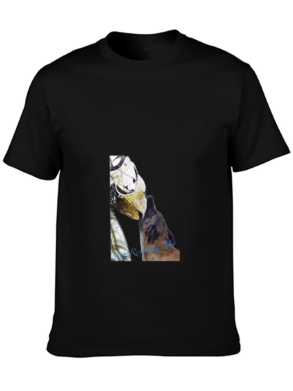 Astronaut Dog Graphic Tee - Black