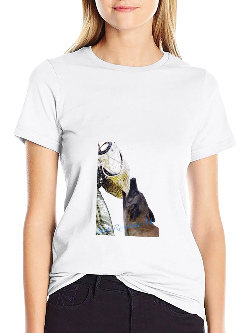 Astronaut Dog Graphic Tee - Black
