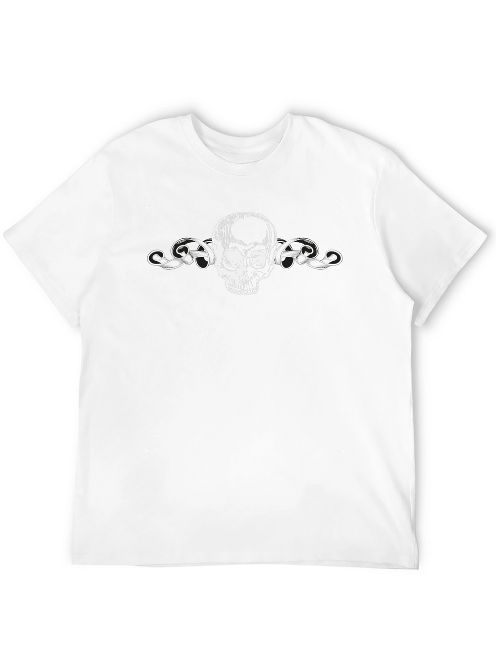 Skull Graphic Black T-Shirt - Edgy Casual Wear