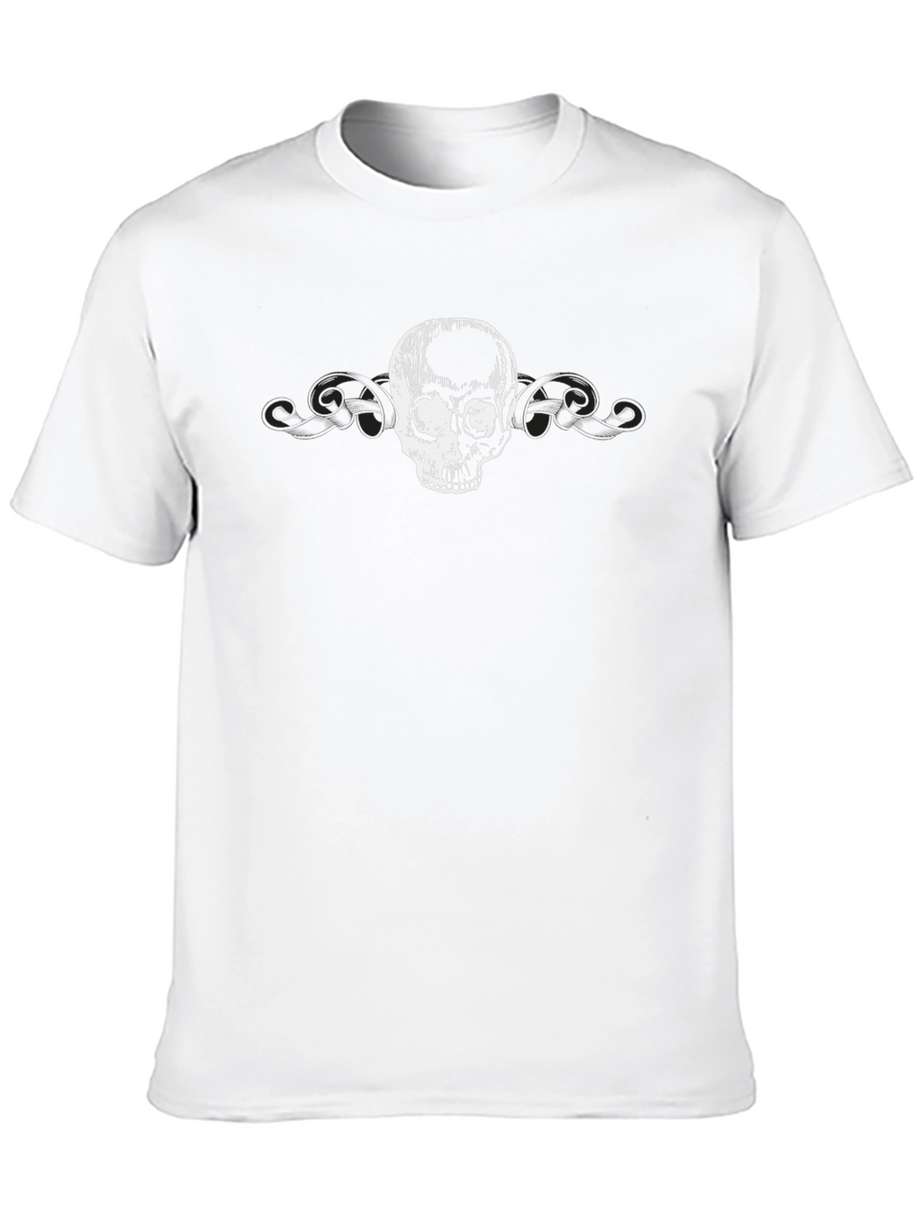 Skull Graphic Black T-Shirt - Edgy Casual Wear