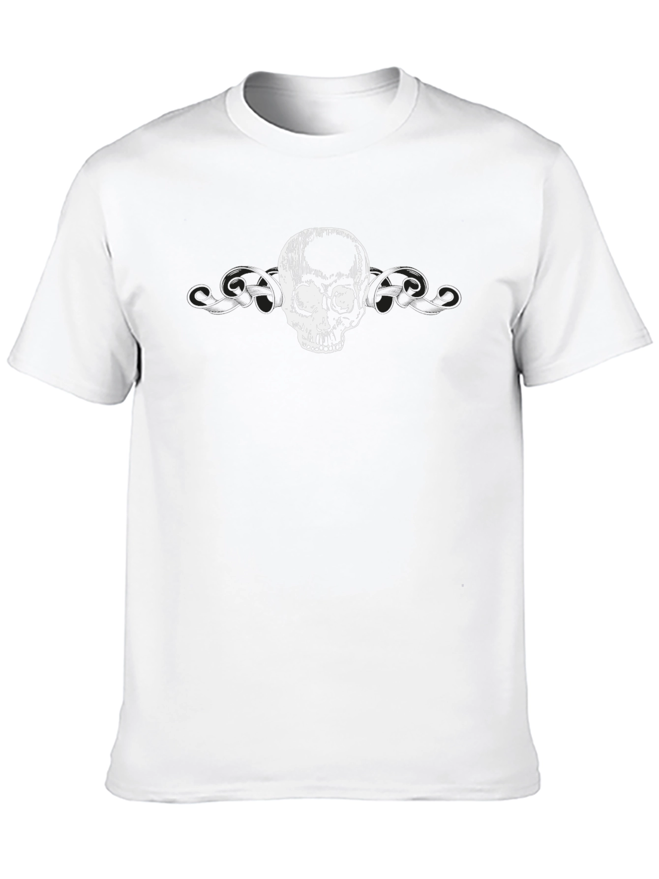 Skull Graphic Black T-Shirt - Edgy Casual Wear