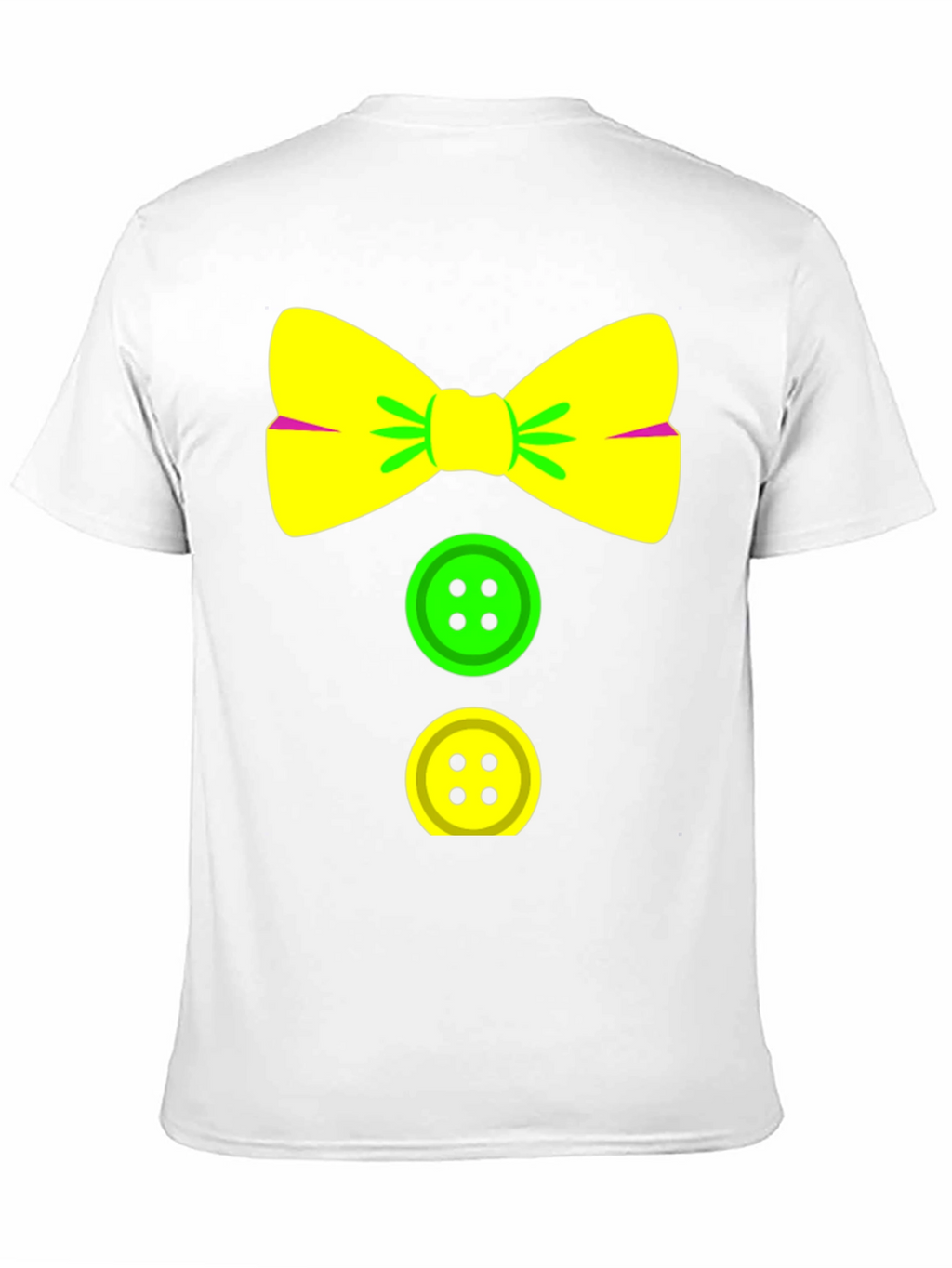 Clown Bow Tie & Buttons Graphic Tee - Black
