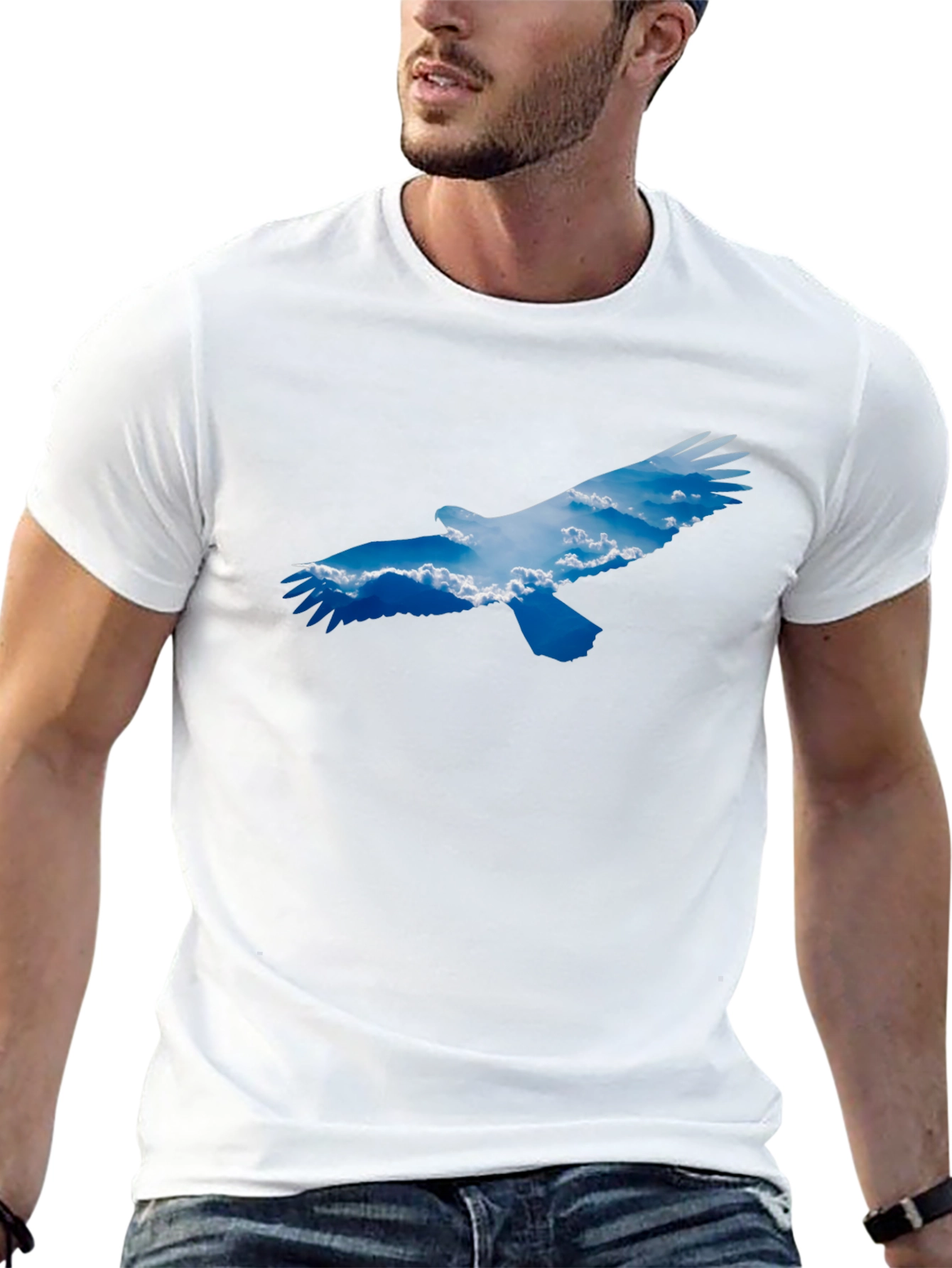 Black Eagle Sky Graphic Tee