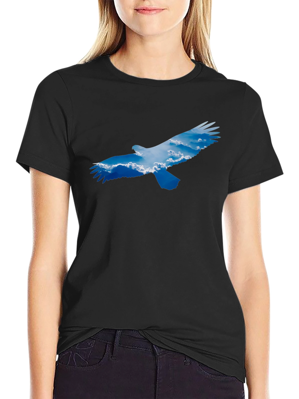 Black Eagle Sky Graphic Tee