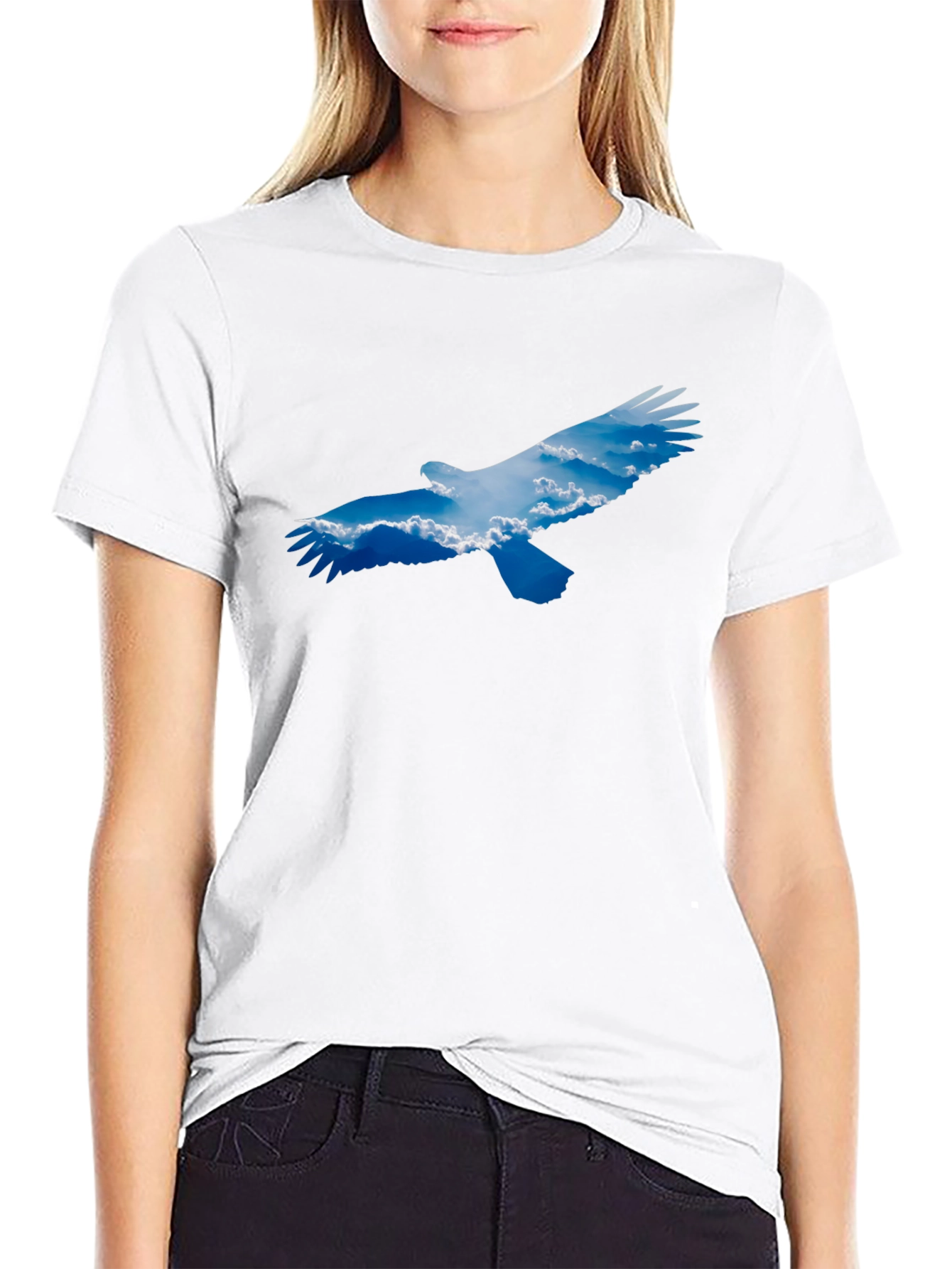 Black Eagle Sky Graphic Tee