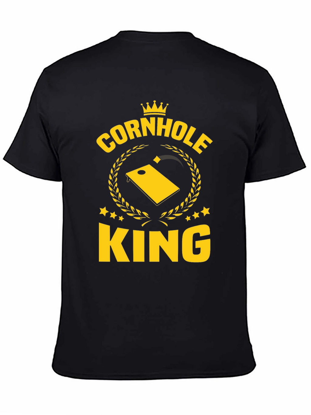 Cornhole King Graphic T-Shirt - Black