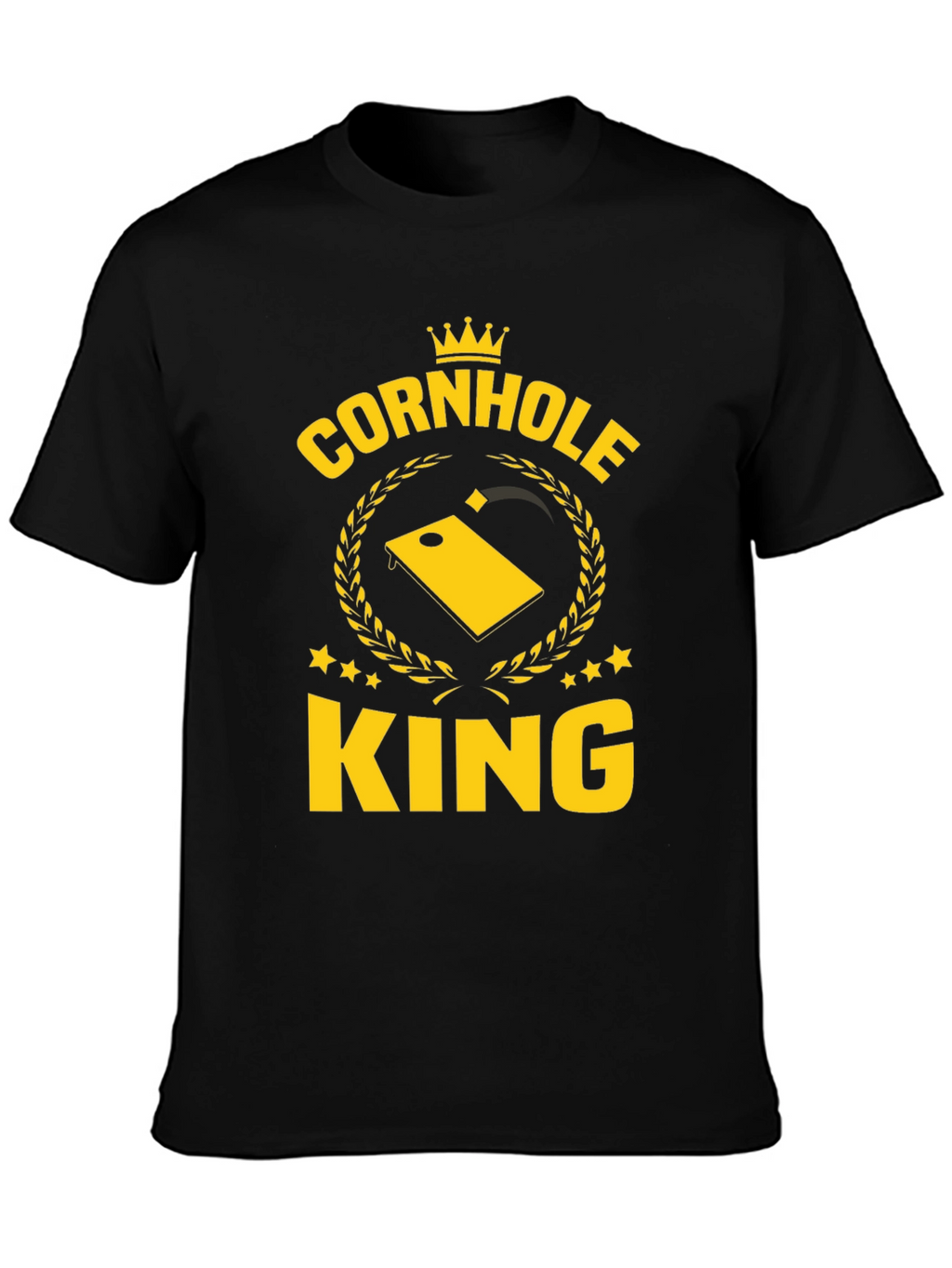 Cornhole King Graphic T-Shirt - Black