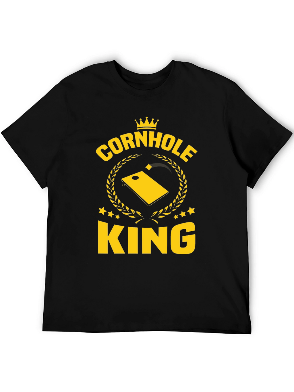 Cornhole King Graphic T-Shirt - Black