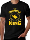 Cornhole King Graphic T-Shirt - Black