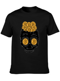 Bitcoin Skull T-Shirt Crypto Currency Tee