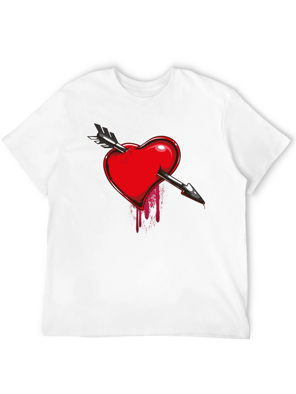 Bleeding Heart Arrow T-Shirt - Dark Valentines