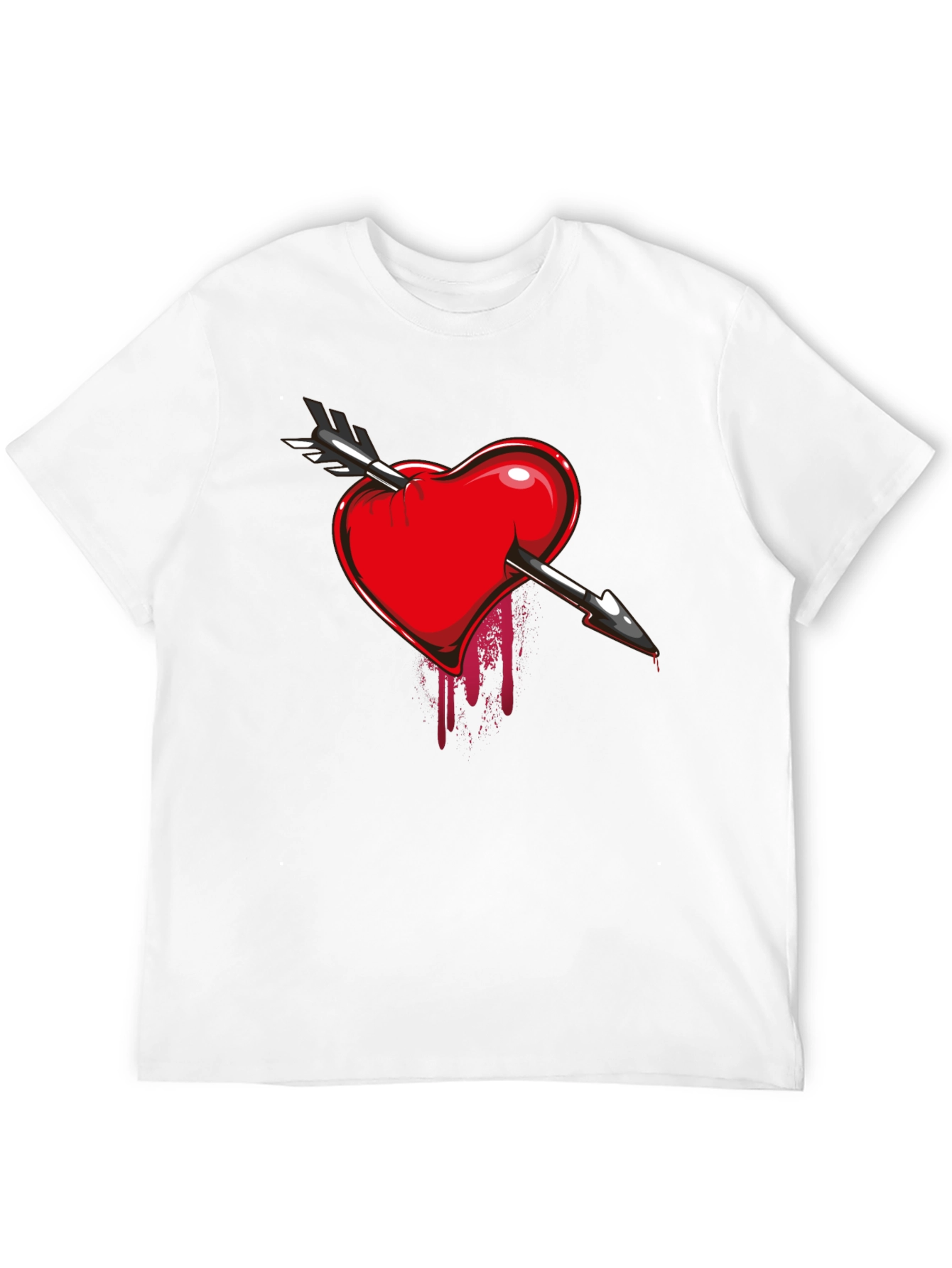 Bleeding Heart Arrow T-Shirt - Dark Valentines