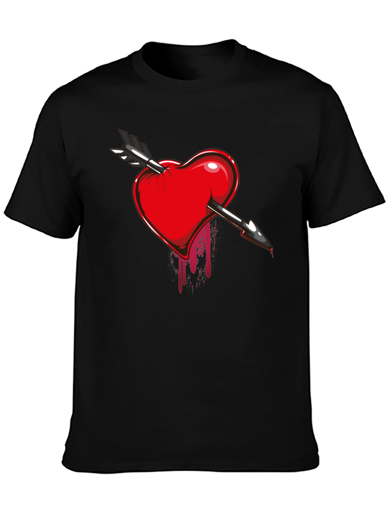 Bleeding Heart Arrow T-Shirt - Dark Valentines