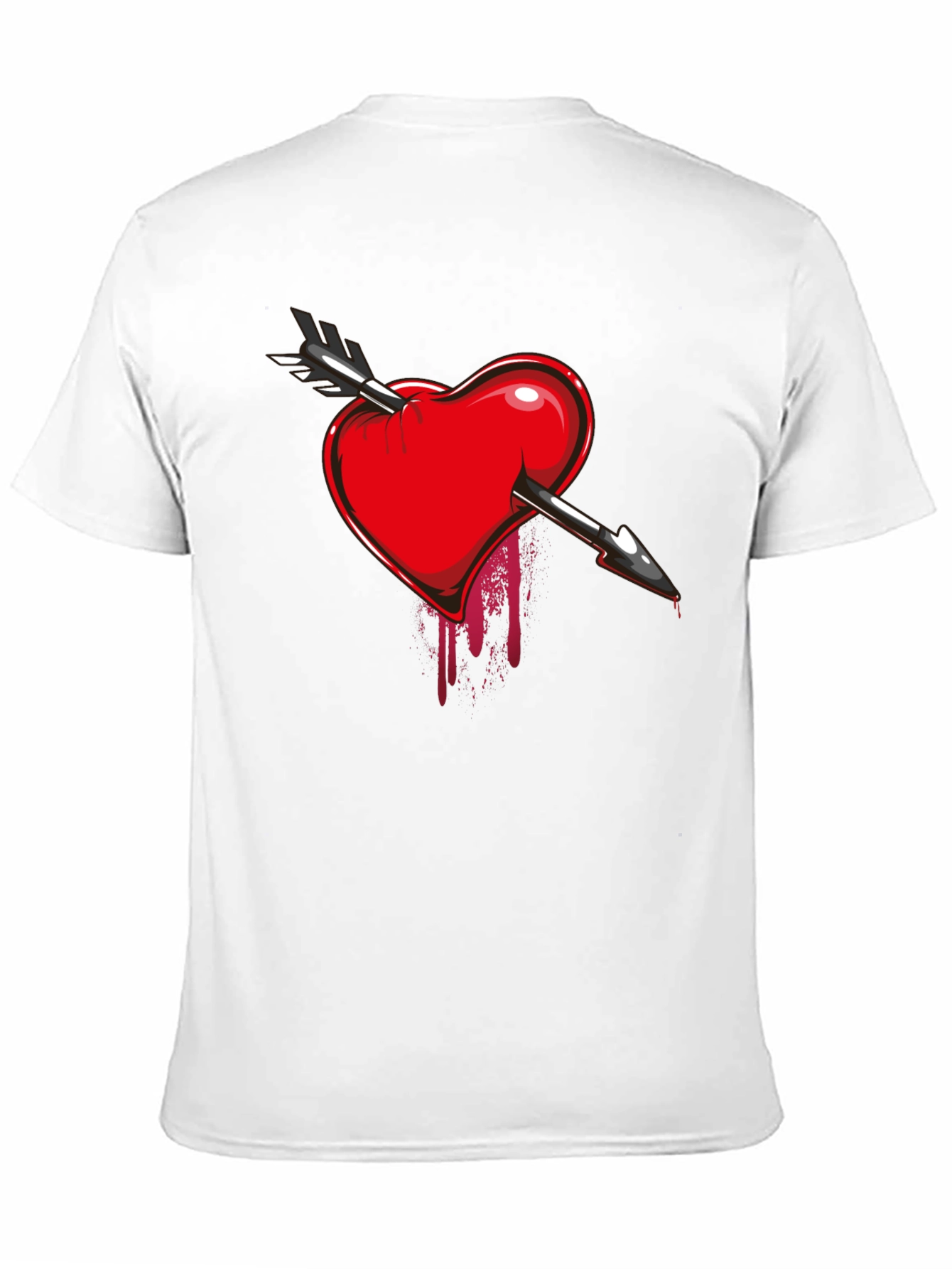 Bleeding Heart Arrow T-Shirt - Dark Valentines